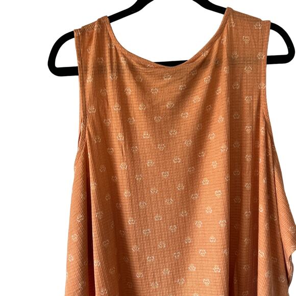 Torrid Women's Plus Size Peach Textured High Neck Crop Tank Top - Size 4 - NWT - Picture 9 of 9